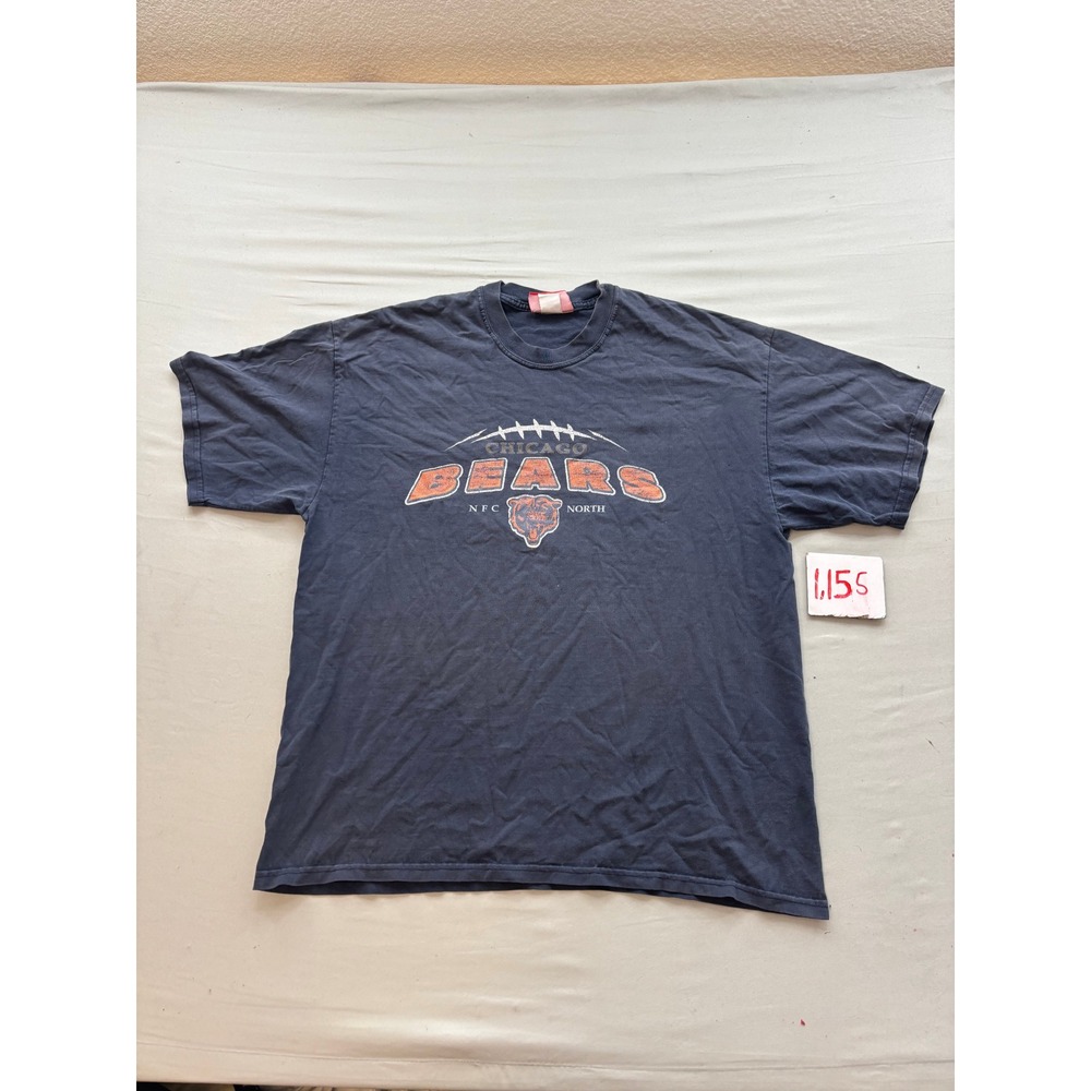 NFL Chicago Bears Graphic T-Shirt Mens XL Navy Blue NFC North Short Sleeve Tee